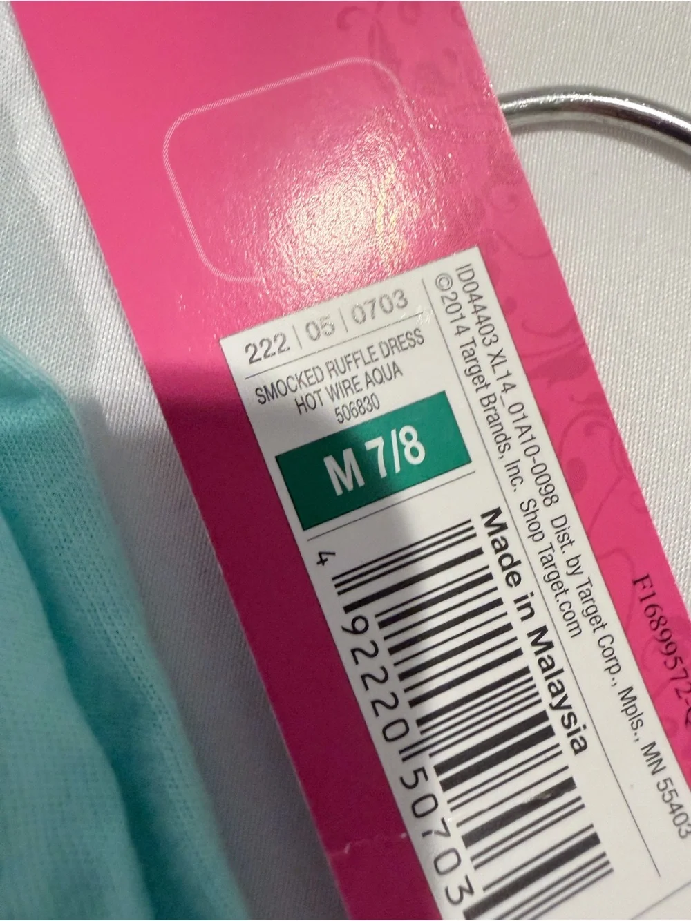 Xhilaration Light Aqua Smocked Waist Casual Skirt